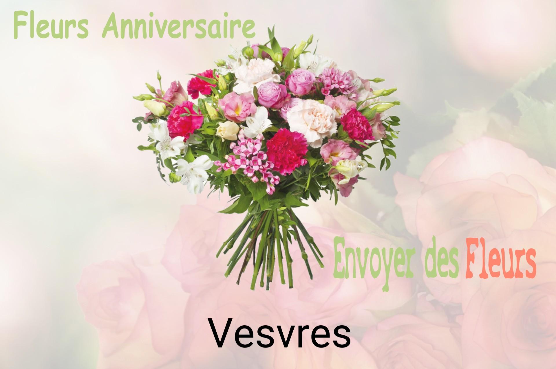 Bouquet de fleurs d’anniversaire livré à Vesvres